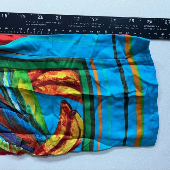 Farm Rio x Anthropologie Pants Womens Size XS Tropical Fruit Print Rayon Viscose - Picture 12 of 16